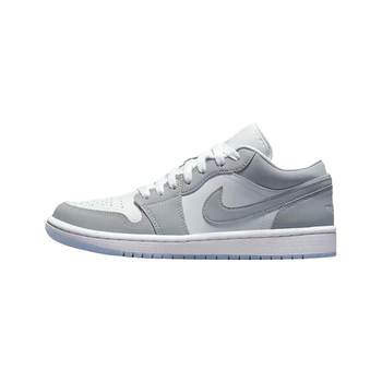 Shang Shang JJ1 Air Jordan 1 AJ1 LOW grey and white smoke haze low-top casual shoes DC0774-105