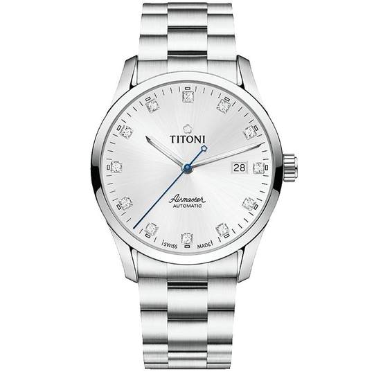 Titoni瑞士梅花手表男士情侣腕表日历自动机械空霸系列官方旗舰店