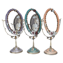 Lumière Extravagant Creative Eu Style Bedroom Dresser Style Makeup Beauty Cosmetic Cosmetic Mirror Retro Princess Mirror Envoyer Dons