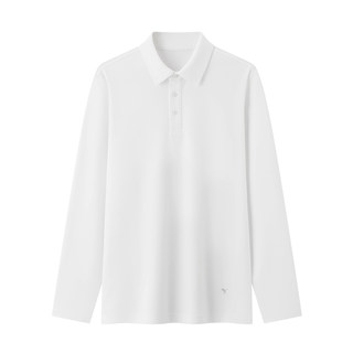 【热力温感】拇指白小T长袖男款POLO衫秋新款暖肤商务休闲翻领T恤