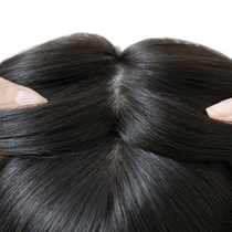Flos eight-character bangs wig piece for women with full real hair on the top of the head to increase the hair volume and high on the top of the head without leaving any trace to cover white and thin hair