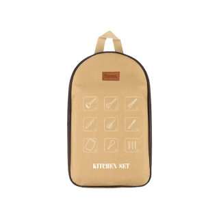 户外厨具便携套装不锈钢16件套露营野营房车用品收纳包烧烤炊具