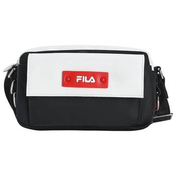 FILA Official Women's Bag Shoulder Bag 2024 Summer New Fashion Contrast Color Box Bag Shoulder Bag Crossbody Bag