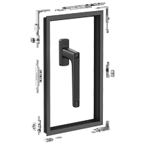 HOPOessential broken bridge aluminum flat opening modified inward opening inverted window hardware accessories anti-collision limiter