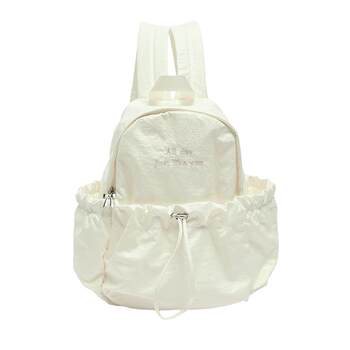 Sanfu backpack spring girls sports style fresh large capacity backpack drawstring nylon women's bag 522640