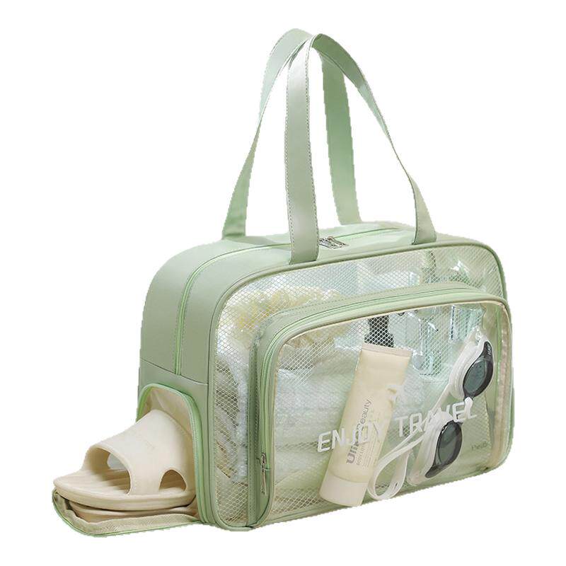 Dry and wet separation waterproof swimming bag toilet bag