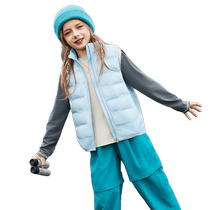 Ducky Childrens Clothing 2024 Autumn and Winter New Childrens Down Vests Same Style Fashionable Middle and Large Childrens Vests