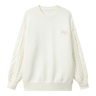 Jk fairy club loose warm red white sweater