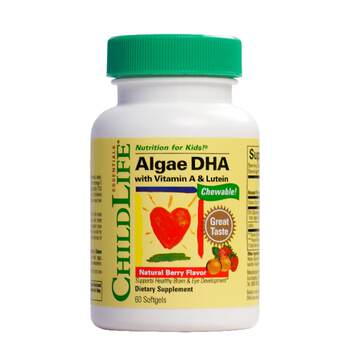 Childlife algae oil dha soft capsules for infants and young children, children's eyes and brain memory, non-fish oil