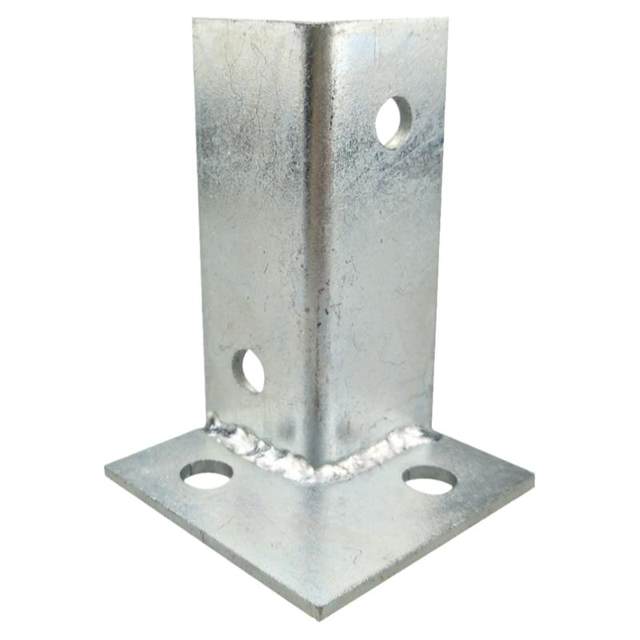 Adjustable anticorrosion wood base stainless steel column fixing