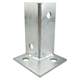 Adjustable anticorrosion wood base stainless steel column fixing