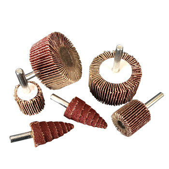 Shutter wheel with handle, abrasive cloth grinding head, sharp crown, sharp and durable