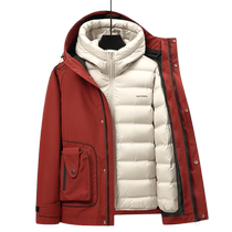 Duck Outdoor Down Jacket 2024 Winter New Arrival Three-Wear Two-piece Set with Removable Inner Liner Warm Jacket C