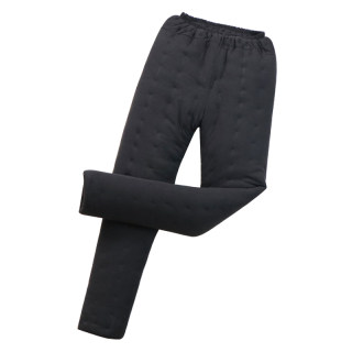 Winter high waist thermal cotton pants natural cotton