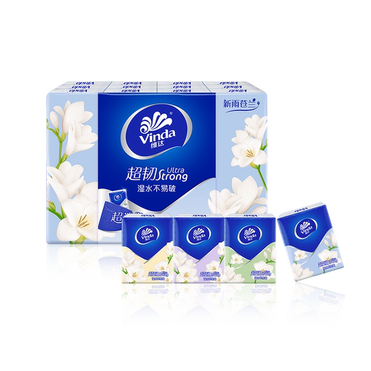 Freesia 4-ply 24-pack paper handkerchief Vida