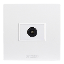 Type 86 wall concealed multimedia socket square port direct plug audio fiber optic panel high-definition computer information socket