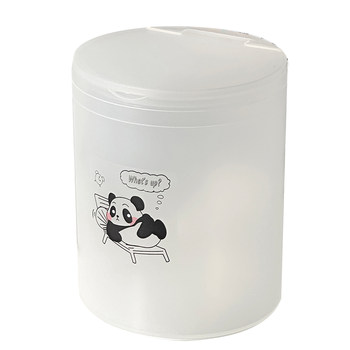 Simple and practical desktop trash can with lid
