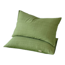 A pair of pure cotton old coarse cloth pillowcases for home use pure cotton pillowcases single and double 48cmx74cm pillow core liner covers