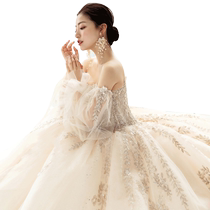odelia Wear More Bridal Wedding Main Veil Dress 2024 New Large Trailing Luxurious Princess Style Lady
