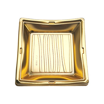 Pure black export-style high-lid sashimi box for one-time takeout