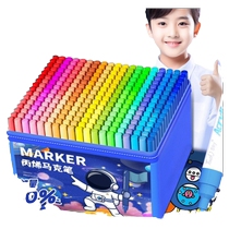 Acrylic marker pens for primary school students kindergarten art special color paint pens for children to draw washable non-toxic non-transparent color-stacked water-based watercolor pens 24 36 120 168 colors soft head
