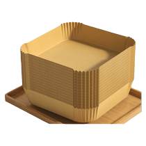 Air fryer special paper square household oil-absorbing paper pad oven oil-proof food-grade baking silicone oil paper plate pot