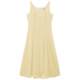 Peacebird sleeveless square collar dress suspender long style