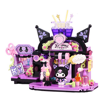 Wonderful building blocks sanrio street scene assembly model toy