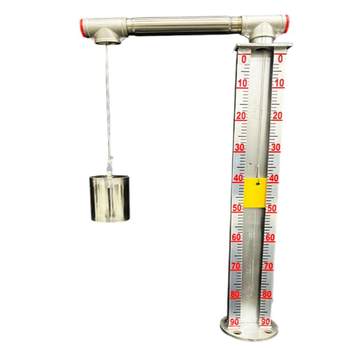Float level meter mechanical fire water tank acid and alkali oil heavy hammer top-mounted float steel wire float water level meter