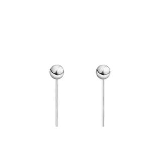 Silver earrings for women 999 sterling silver earrings beanie ear stick