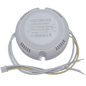 热销led圆形吸顶灯家用镇流器24 8 40W全驱电源分段开关三色变光