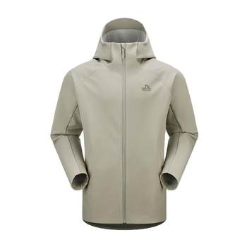 Pelliot outdoor warm soft shell jacket with hood for men