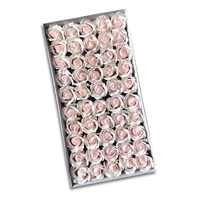 3-х слойный закругленный край [светло-розовый] 50 цветков