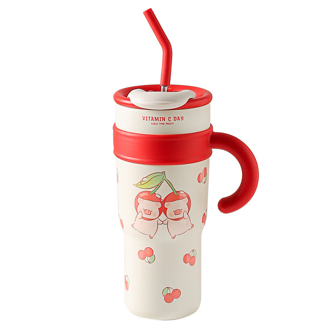 Kawashimaya & lulu pig joint large-capacity thermos cup