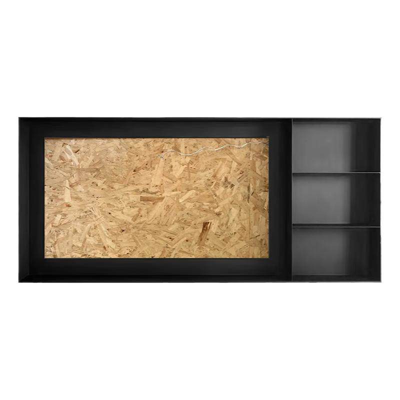 One-piece thickened stainless steel TV niche customization