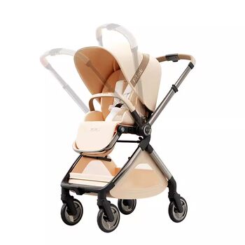 Yiletu emu promax stroller with high view, can sit and lie down, lightweight folding baby stroller