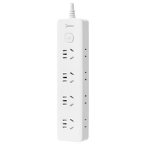 Midea wiring board row USB socket multi-hole plug board with wire household appliances drag strip 20W multi-position side socket
