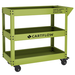 Flower Stand Trolley ins Style Plant Stand Balcony Green Plant Flower Pot Stand Living Room Floor-Standing Mobile Outdoor Flower Stand