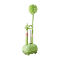 Bottle Brush Cleaning Brush Newborn Baby Special Long-Handed Bottle Brush Nipple Brush Three-in-One Silicone Cleaning Brush Set