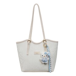 Korean-Style Ins Simple Tote Bag for Women, 2026 New Fashion Large-Capacity Shoulder Bag, Versatile Work and Commuting Bag