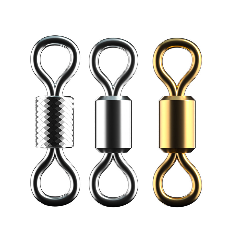 Stainless steel eight-character ring-rotation connector fishing accessories