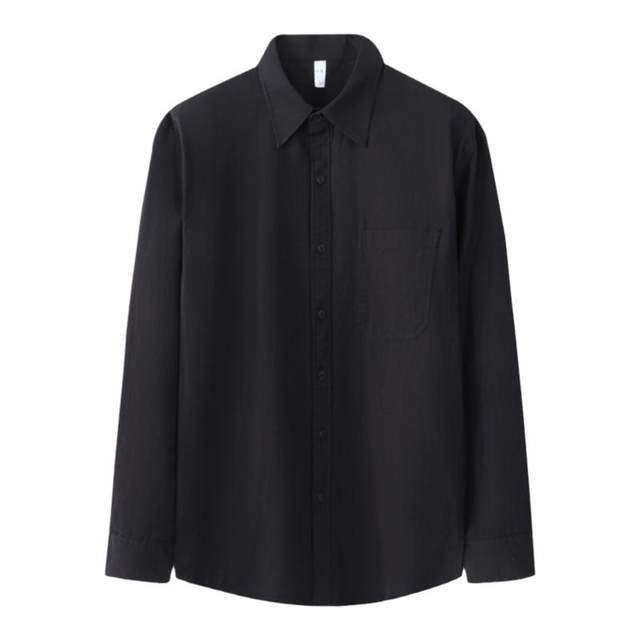 Relaf lapel long sleeve cotton casual shirt Relaf lapel long sleeve cotton casual shirt