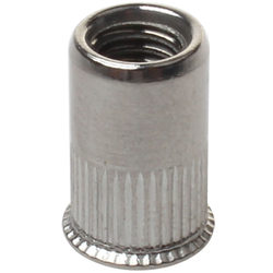 304 ສະແຕນເລດຫົວຂະຫນາດນ້ອຍ rivet nut, countersunk head semi-hexagonal pull nut, knurled rivet nut M3-M12