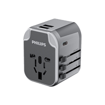 Philips conversion plug global travel converter British European Korean and American regions Hong Kong version fast charging logo customization 1122