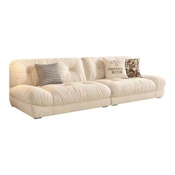 Fabric sofa pashaman antibacterial anti-mites creamy style Fabric sofa pashaman antibacterial anti-mites creamy style