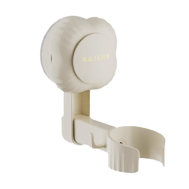 Rotating lazy cream suction cup hair dryer storage rack