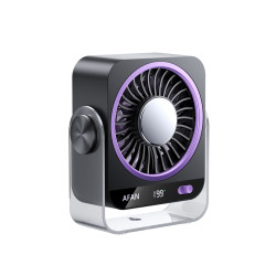 199-Level Cold Air]2026 New Model Desktop Fan, Small and Silent, Office Desk Cooling Rechargeable Fan, Dormitory Student, Ultra-Long Battery Life, Ultra-Powerful Desktop Fan for Bed, Bedroom, Home, Bedside
