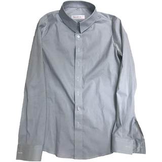 2025春秋新款长袖衬衫纯色职业牛油绿色轻熟工作服修身通勤衬衣女