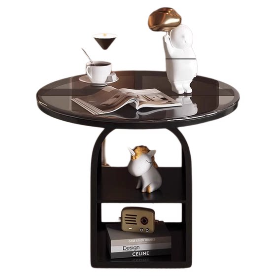 
Tangke Bianji Modern circular living room balcony small coffee table light luxury creative household simple bedside table corner table