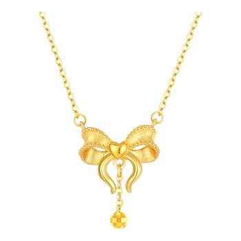 Chow tai sang’s 18k gold bow chain set for his girlfriend